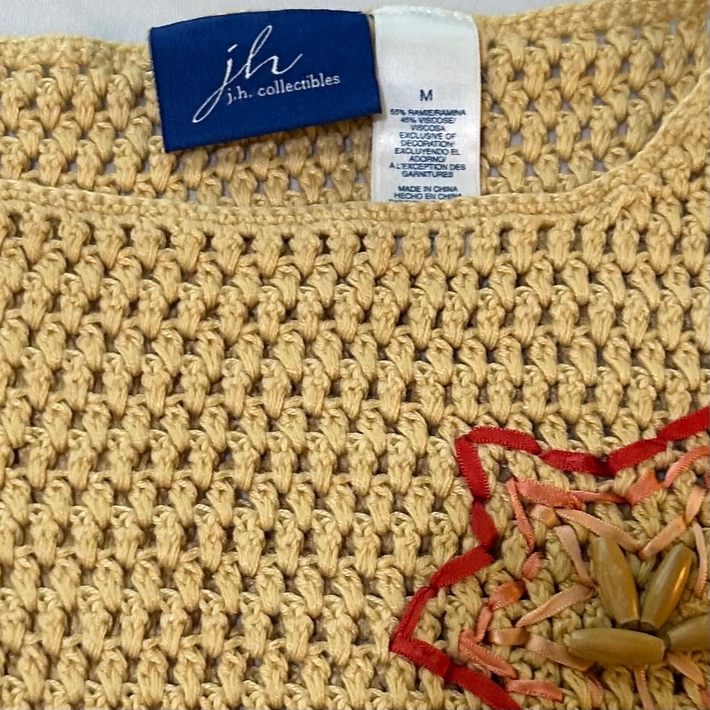 Women's J. H. Collectibles Knit Sweater Size M